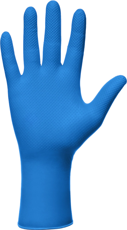 Nitrile Protective Powder Free Gloves Diamond Textured Long Cuff